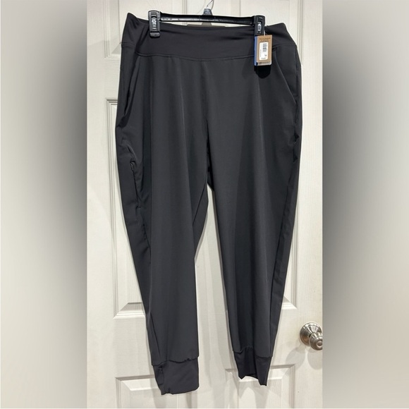 Patagonia Women's Large Happy Hike Studio Pants Ink Black Lightweight NWT - Picture 1 of 9